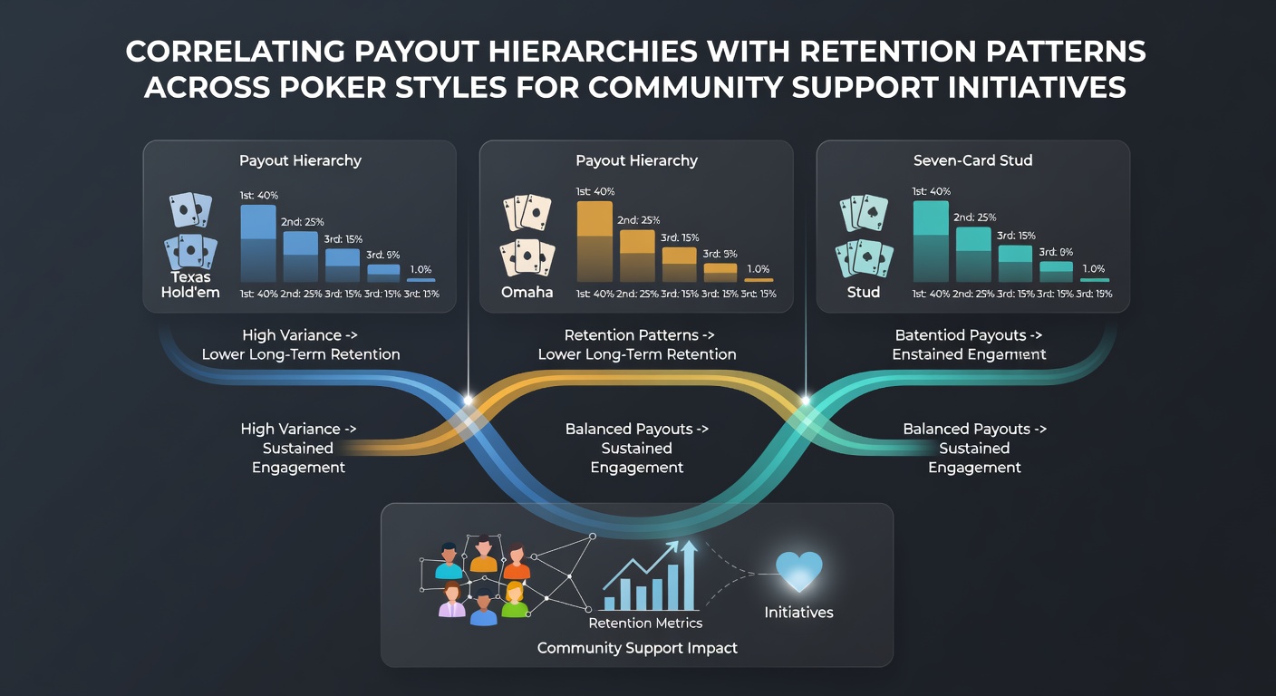 Analysis of payout structures and player retention data in various poker formats used for community fundraising events